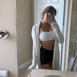 Oversized comfy brandy Melville cardigan in white